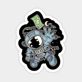 Astronaut Dollar • Funny And Cool Sci-Fi Cartoon Drawing Design Great For Anyone That Loves Astronomy Art Magnet