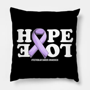 Testicular Cancer Support | Orchid Ribbon Squad Support Testicular Cancer awareness Pillow