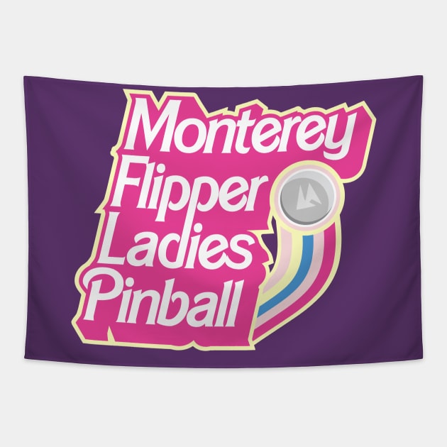 Monterey Flipper Ladies Pinball Doll Box Tapestry by DRI374