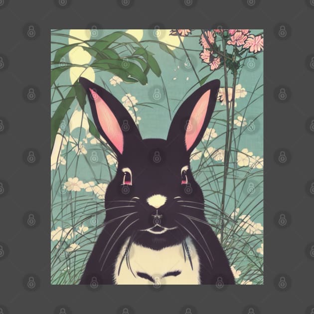 With My New Zealand Rabbit Girl in Floral Jungle by wigobun