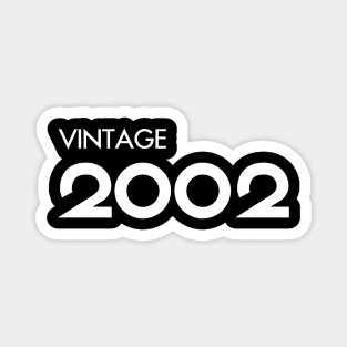 Vintage 2002 Gift 18th Birthday Party Magnet