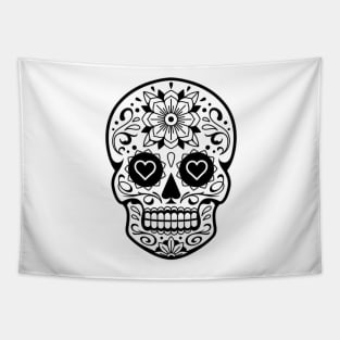 Mexican Skull with Patterns Tapestry