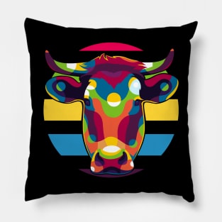 The Cow Portrait Pillow