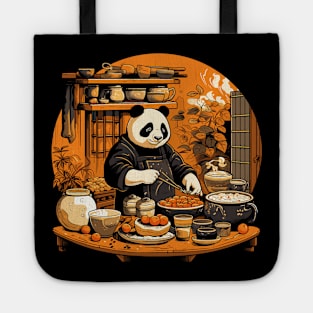 Panda Food Passion: Cuddly Charm Ramen Panda Feast Mode: Culinary Cuteness Tote