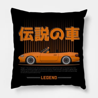 Tuner Orange NB Miata Roadster JDM Pillow