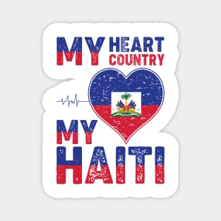 Happy Haitian Flag Day Celebration Haiti Love Magnet