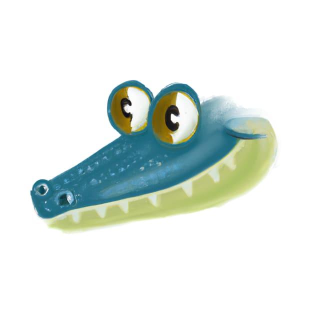 Cute Aligator Drawing by Play Zoo