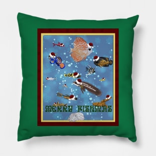 Merry Fishmas Pillow