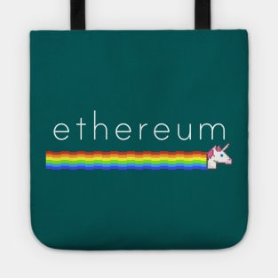 Ethereum unicorn - ETH rainbow Tote