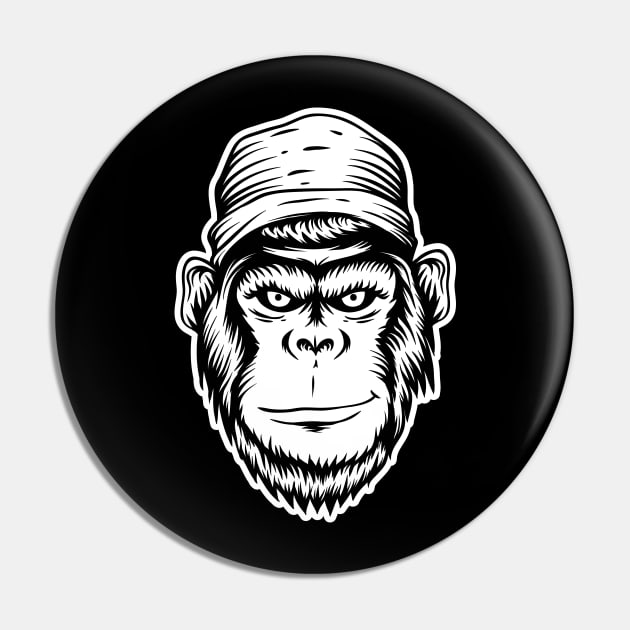 Monkey Smile Pin by Marioma