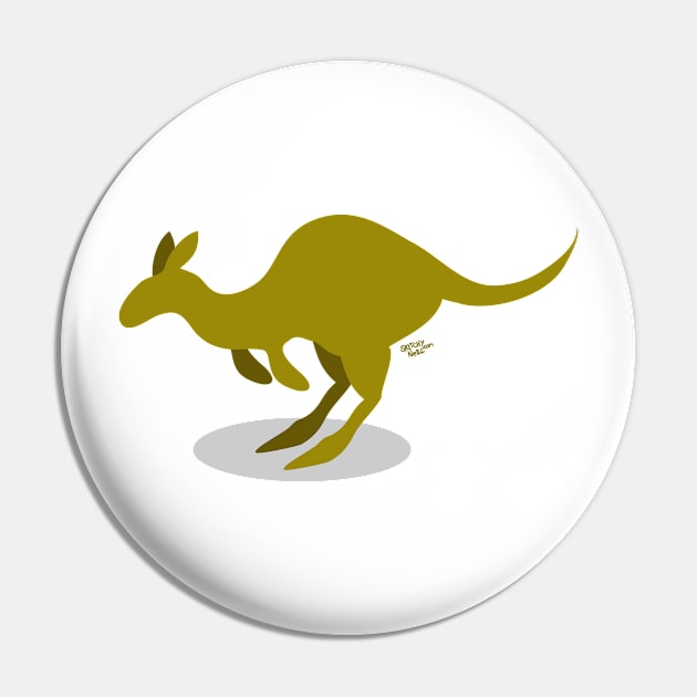 Jump the Kangaroo Pin by dinoneill