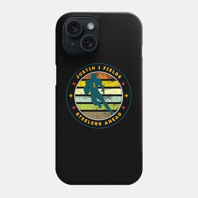 STEELERS AHEAD, JUSTIN FIELDS Phone Case by Lolane