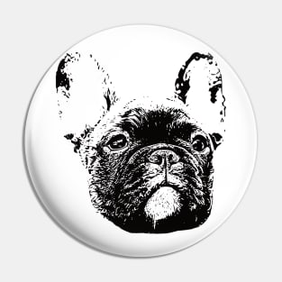 French Bulldog Face Design - A Frenchie Christmas Gift Pin