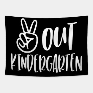 Kids Peace Out Kindergarten Last Day Of School Tapestry