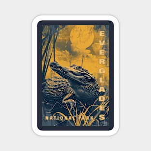 Everglades National Park Vintage Travel  Poster Magnet