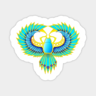 Blu Egyptian Scarab Magnet