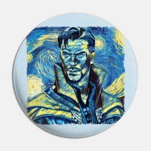 Dr Strange Van Gogh Style Pin