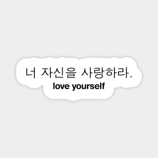 Love Yourself - K-POP BTS (Korean Hangul) Magnet