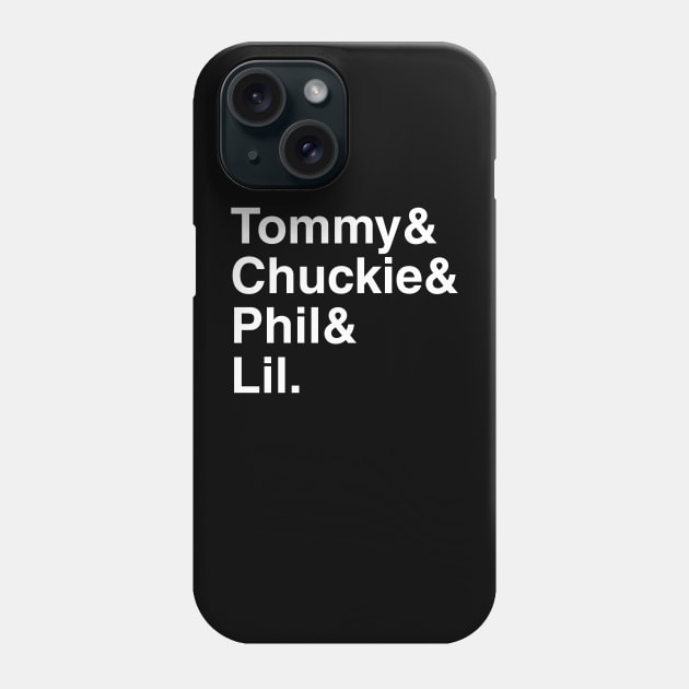 Rugrats - Tommy & Chuckie & Phil & Lil. (White) Phone Case by foozler