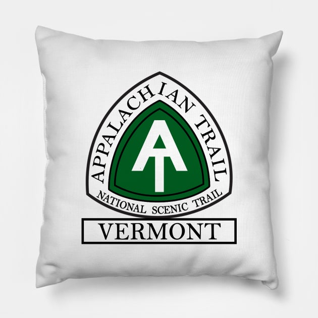 Appalachian Trail National Scenic Trail Vermont VT Pillow by DD2019