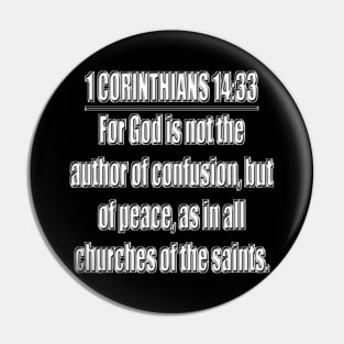 Bible Verse 1 Corinthians 14:33 Pin