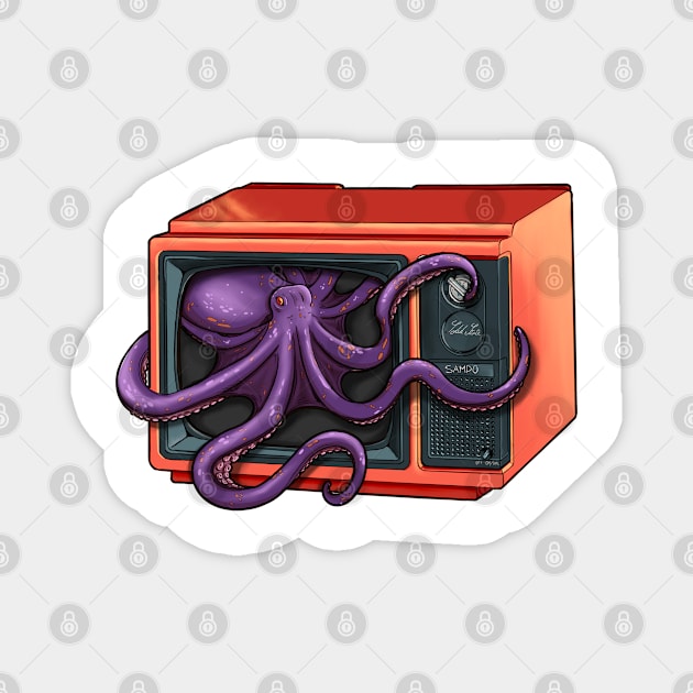 Pop up octopus Magnet by rene-robinson3