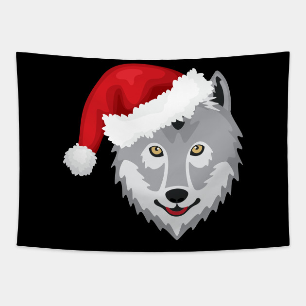 Christmas Wolf Wolf Face Print Santa Hat Print - Wolves - Tapestry | TeePublic Christmas Wolf Wolf Face Print Santa Hat Print - Wolves - Tapestry | TeePublic