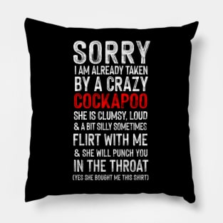 Crazy Cockapoo / Meme Humor Pillow