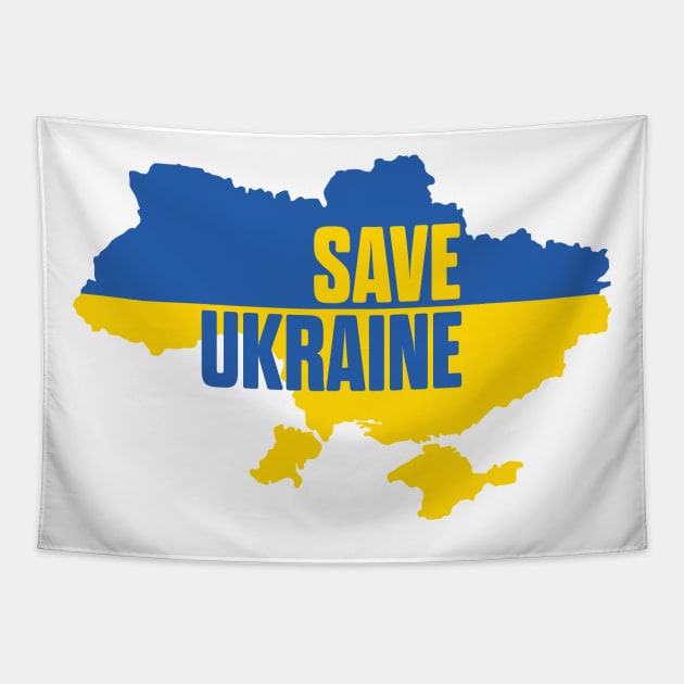 SAVE UKRAINE - PROTEST Tapestry by ProgressiveMOB