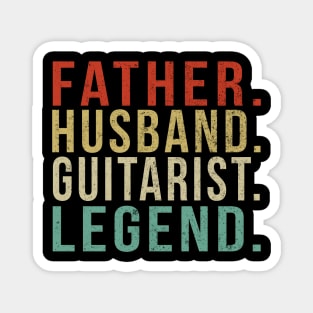 Guitarist Dad Vintage/ Father. Husband. Guitarist . Legend. Magnet