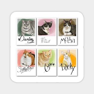 Watercolor Cats Magnet