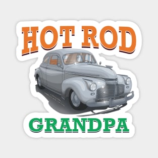 Hot Rod Grandpa Classic Car Novelty Gift Magnet