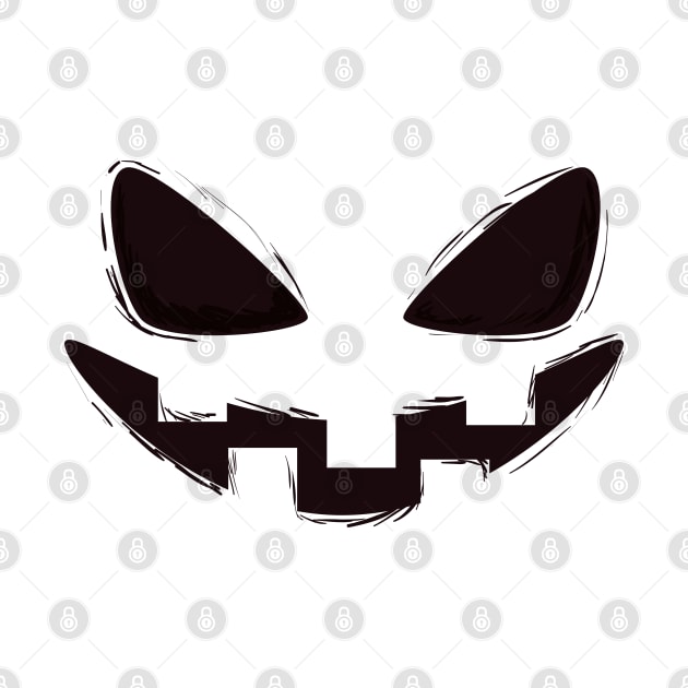 Halloween Evil Face by FaelynArt