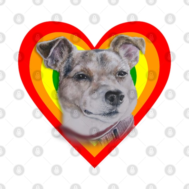 Love heart Jack Russell terrier! by StudioFluffle