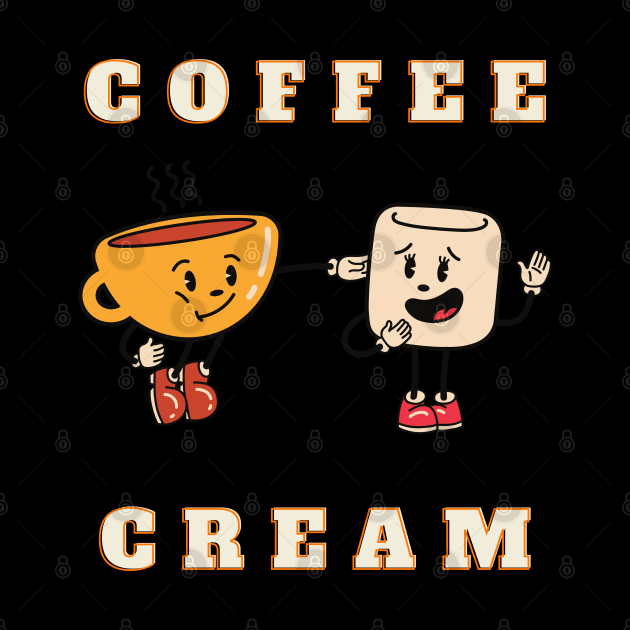 Coffee Cream Cups T-Shirt Design by EG78