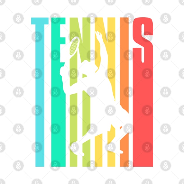 US Open Tennis Player Silhouette by TopTennisMerch