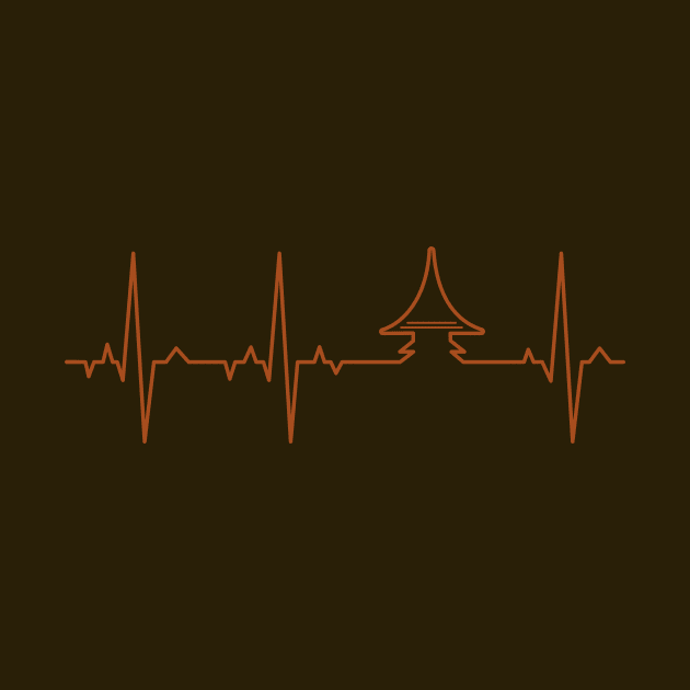 Whisky Pagoda ECG by WhiskyLoverDesigns