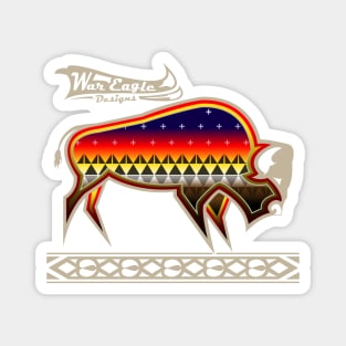 Protecting the people Gray Buffalo Magnet