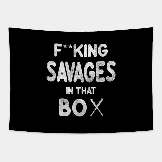 Savages In The Box Tapestry by benyamine