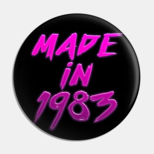 Made In 1983 //// Retro Birthday Design Pin