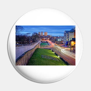 York City Wall & Minster at Night Pin