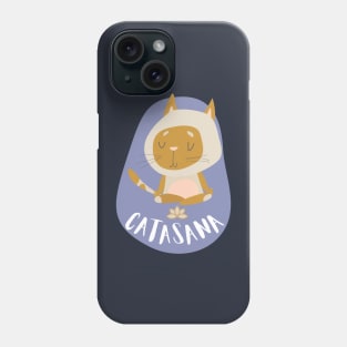 Kitty Cat Yoga Asana Poses Phone Case