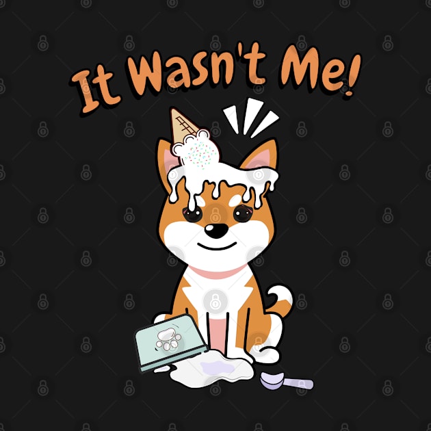 It wasnt me - orange dog by Pet Station