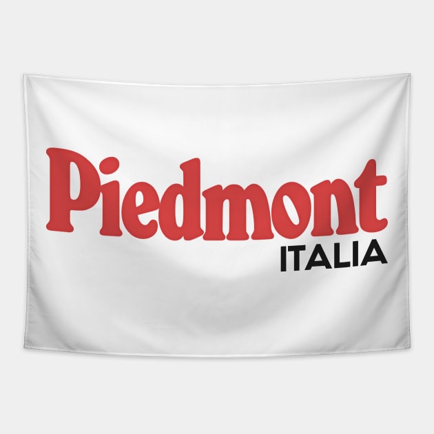 Piedmont / Piemonte - Retro Style Italian Region Design Tapestry by DankFutura