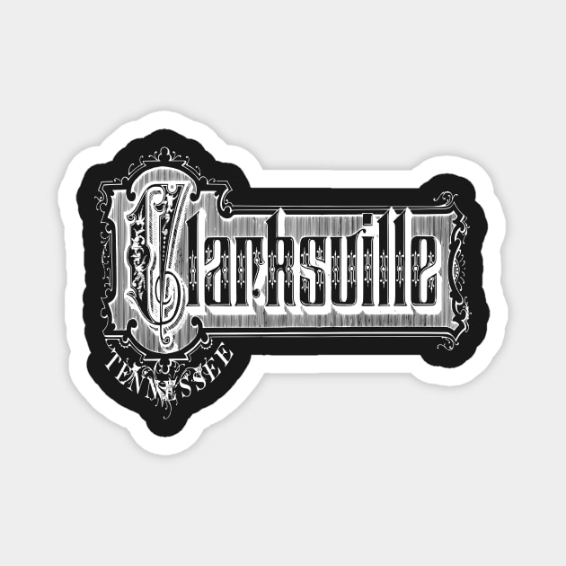 Vintage Clarksville, TN Magnet by DonDota