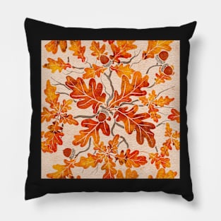 Fall Oak Branches Pillow