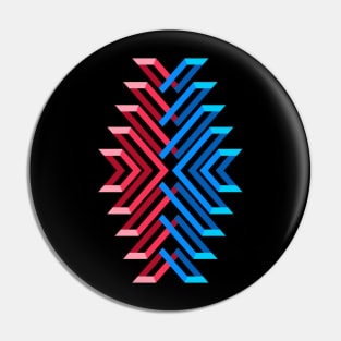 Geometric 3G Colors Pin