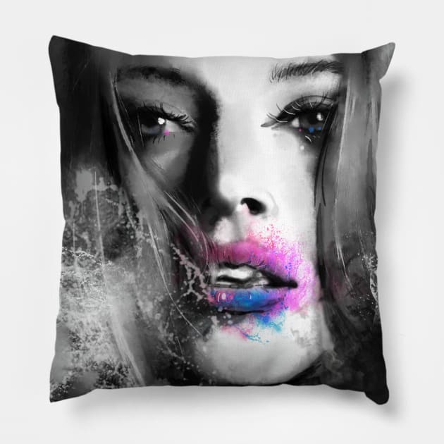 egirl aesthetic anime e-girl aesthetic dark goth Pillow by JayD World
