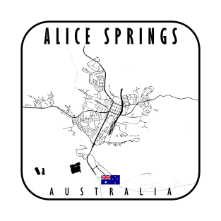 Alice Springs Map Australia T-Shirt