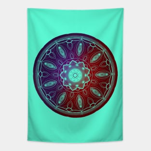 Red & Purple Mandala Tapestry